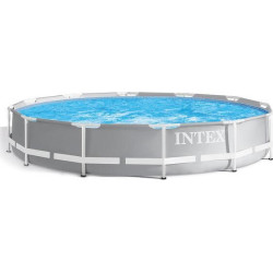 Intex Prism Πισίνα PVC με Μεταλλικό Σκελετό & Αντλία Φίλτρου 366x366x76εκ.